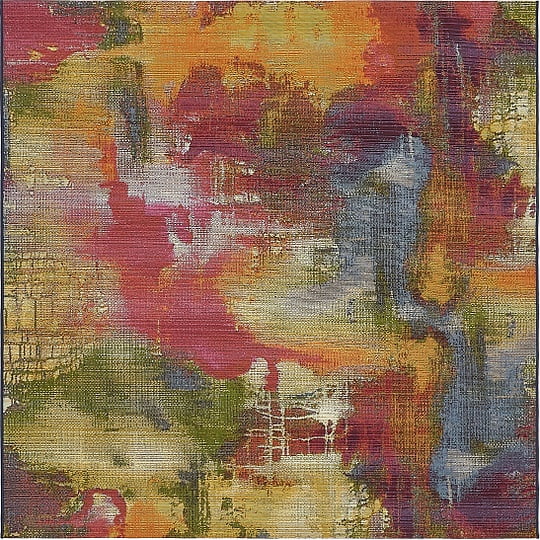 Unique Loom Azera Outdoor Contemporary Abstract Area Rug or Runner Images Unique Loom Azera Outdoor Contemporary Abstract Area Rug or Runner