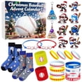 thumbnail image 4 of Baseball Countdown Gift Set, Christmas Gift Set For Young Baseball Enthusiasts, 24-Day Countdown Gift, Premium Quality, Foldable Design, Portable Gift Box, Wooden Base, Metal Frame, Perfect For Dorm, 4 of 9