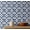 Blue (Plain Vinyl), variant on S4sassy Removable Vintage Style Waterproof Wall Wrap, Textured Finish Mosaic Tile Wallcover, Vintage Swirl Tile Contact Paper for Backsplash, Self Adhesive Vinyl Wallpaper Roll- Blue- 25"x60"