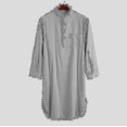 thumbnail image 1 of Pyjama Musulman en Coton : Chemise de Nuit Douce une Pièce pour Hommes, Longue Robe de Pyjama Unie Hk, 1 of 1