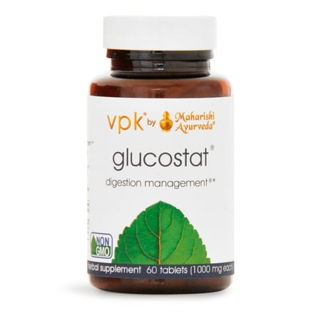 Glucostat | 60 Tablets - 1000 mg ea. | Herbal Supplement to Support Healthy Glucose Levels | Promotes Sugar Metabolism, Digestion & Assimilation of Carbohydrates | Strengthens Liver & Kidney