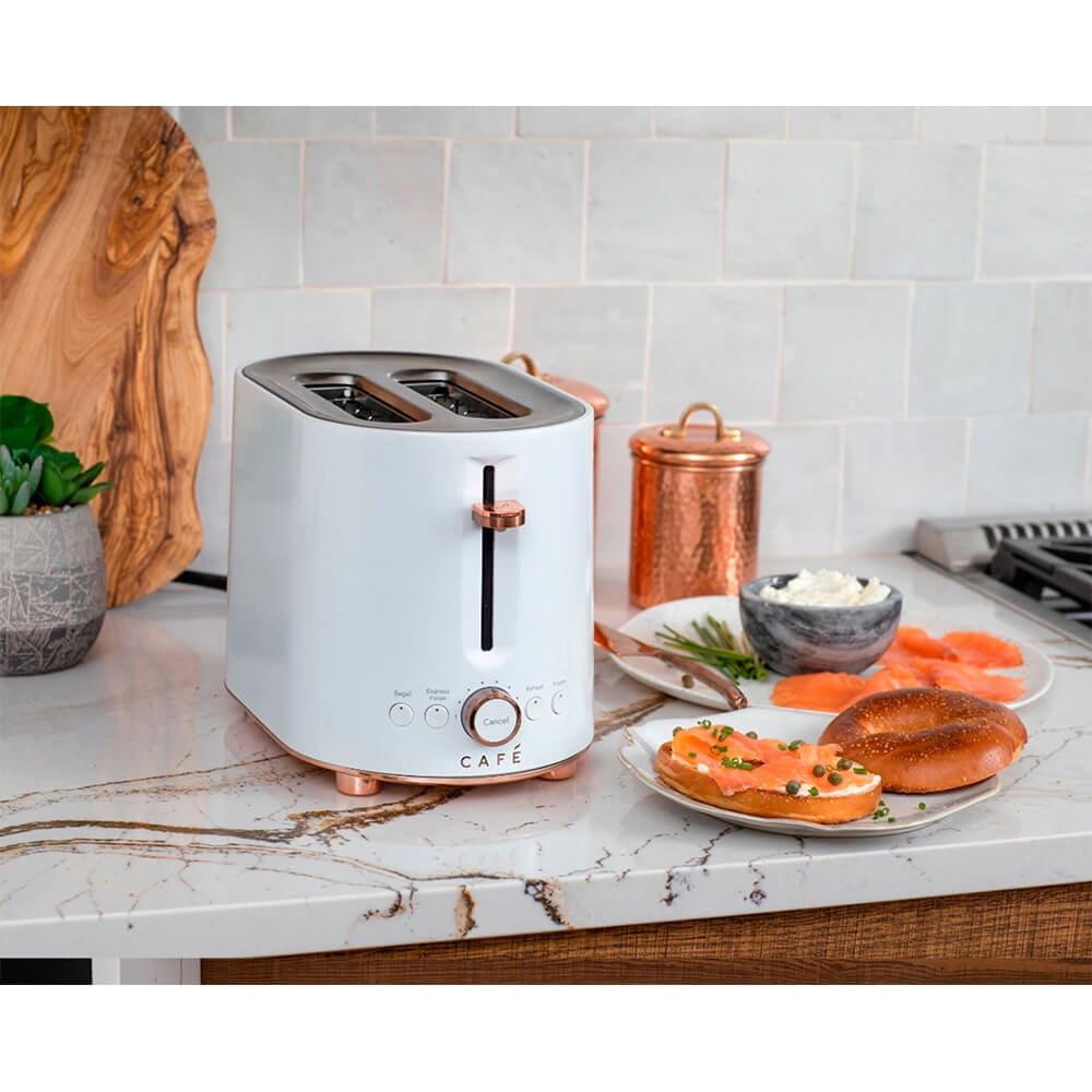 Cafe 2-Slice Toaster, Natural Finish with Extra-Wide Slots and Extra Lift