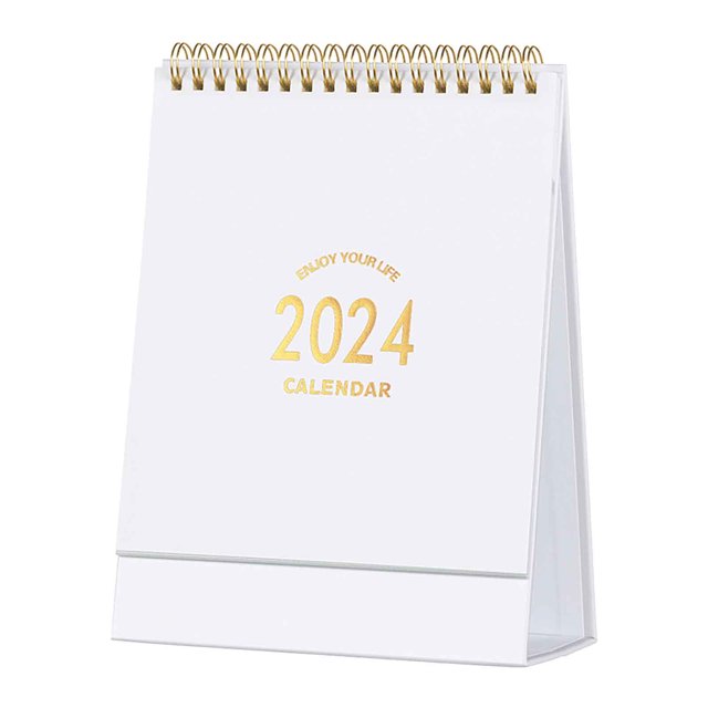 Calendar 2024 2024 Monthly Desk Calendar Countdown Suitable For School Office And Family English Mini Desk Calendar Office Desktop Decoration Portable Calendar on Clearance