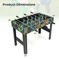 thumbnail image 3 of Costway 37" Mini Foosball Table 2-in-1 Game Table with Detachable Legs for Tabletop, 3 of 9