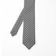 thumbnail image 2 of Men's Tie, Overlapping Circular, 3.7", Charcoal Grey White, by Ambesonne, 2 of 4