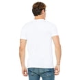 thumbnail image 2 of Bella Canvas Mens Jersey V-Neck Tee, XL, White, 2 of 3