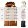thumbnail image 2 of LEKWK Puffer Vest Men Sleeveless Zip Up Casual Jacket with Hood Lightweight Fall Winter Warm Outerwear for Golf Running Outdoor Ski Snow, 2 of 4
