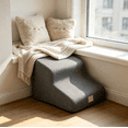 thumbnail image 5 of Dog Ramp for Couch Or Bed, Non-Slip 2 Step Pet Ramp for Couch Or Bed, Gray | High-Density Foam Support, Dog Stairs for High Beds, Suitable for Short-Legged Dogs, Injured Pets, 5 of 6