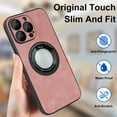 thumbnail image 6 of ELEHOLD Slim Magnetic Case for iPhone 11 Pro Max,PU Leather Stylish Logo View Window Camera Lens Protection Compatible with MagSafe Anti-Scratch Shockproof Case,Black, 6 of 7