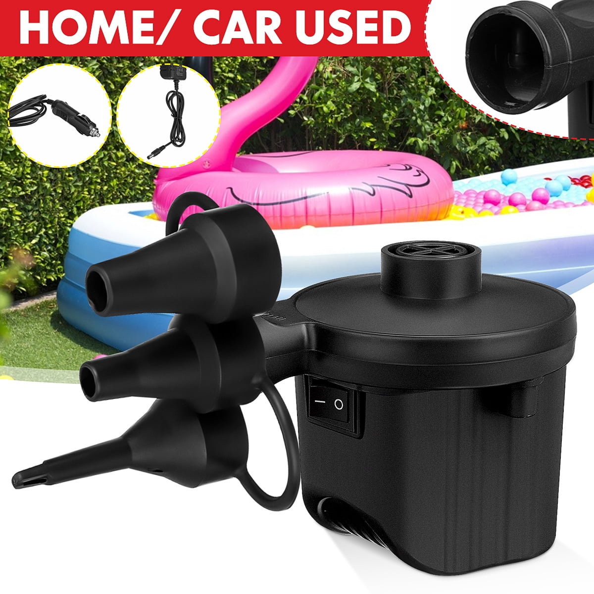 how to inflate pool with air compressor