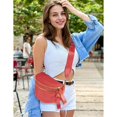 thumbnail image 6 of SQDWYGUO Spacious Nylon Crossbody Bag Bum Bag Handbags Wallets Purses Trendy Shoulder Bag for Women,Red,1, 6 of 6