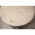 thumbnail image 3 of Riverside Furniture Capri  Round Travertine Stone End Table in Alabaster, 3 of 10