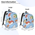 thumbnail image 4 of Balery Kawaii Sushi Vintage Canvas Backpack for Men and Women - Large Capacity, Durable Travel Laptop Bag for School, Work, Hiking, and Outdoor Activities, 4 of 7
