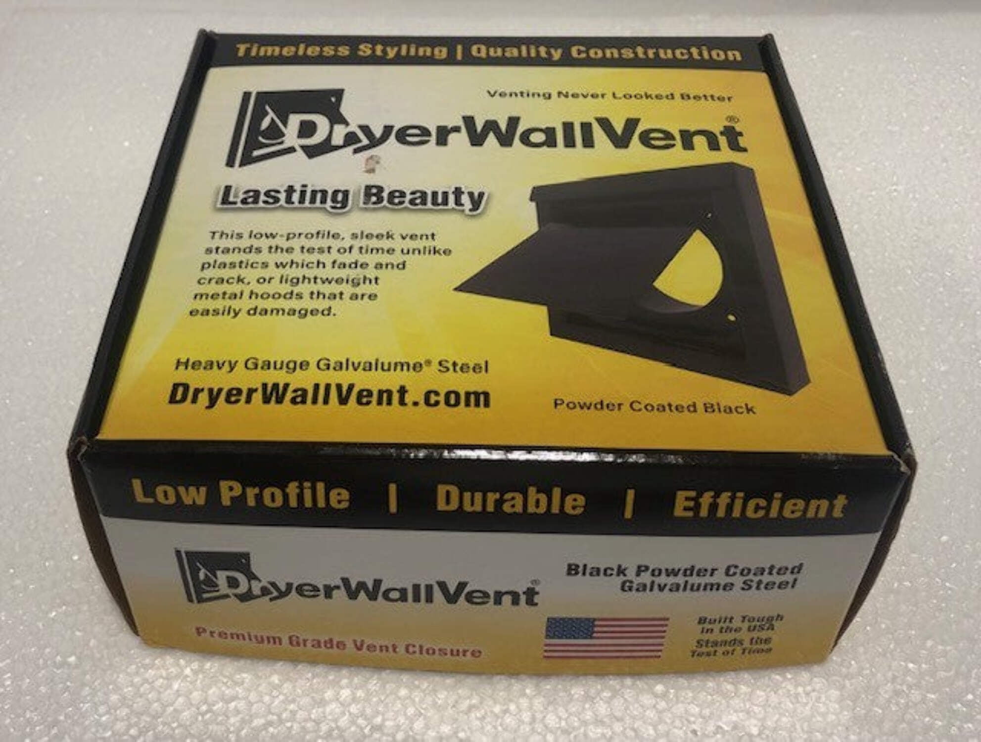 InOvate Dryer Wall Vent (Black)