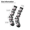 thumbnail image 4 of Vsdgher HUSKY Face Print Thigh High Socks Extra Long Stretchy Sock Women Over Knee High Opaque Stocking Daily Wear, 4 of 5