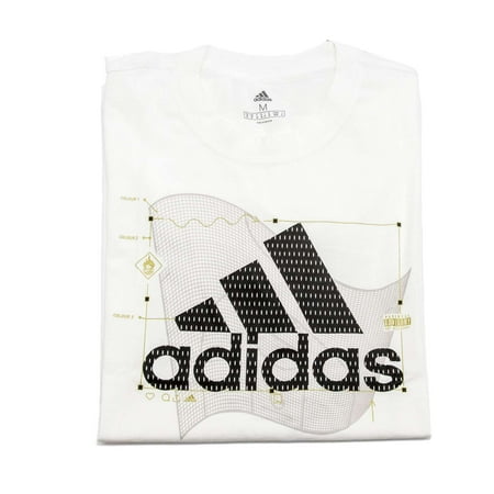 Adidas Men's Universal Badge Of Sport Basic Tee, White,L - US