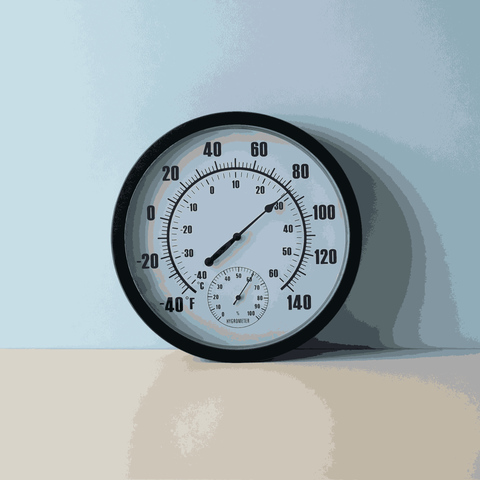 LLDYYDS Indoor Outdoor Thermometer, 10 Inch Large Numbers Waterproof Wall Thermometer with Hygrometer for Patio Home Living Room Bedroom