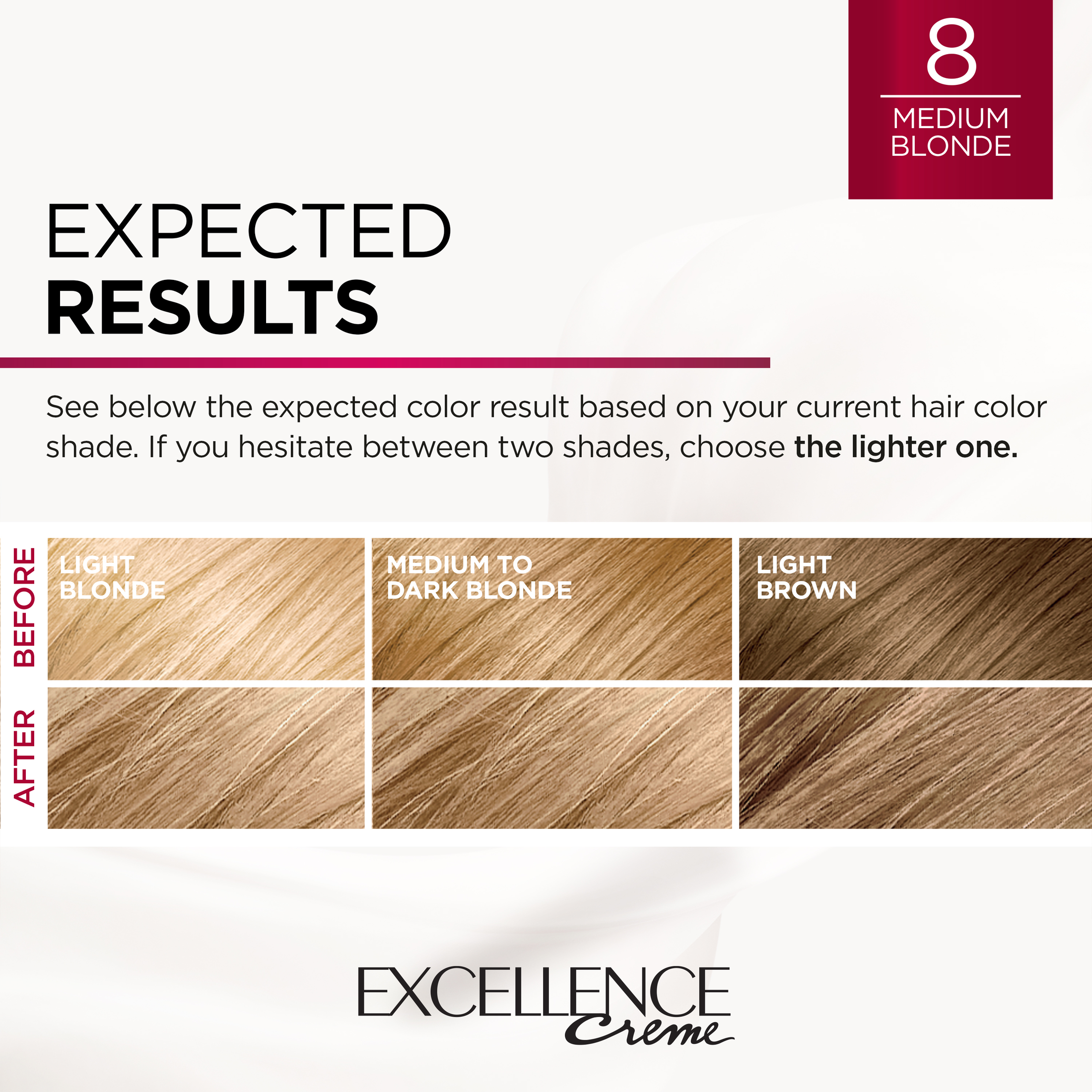 L'Oreal Paris Excellence Creme Permanent Hair Color, 8 Medium Blonde - image 5 of 8