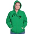 thumbnail image 4 of Rational Real Pi Pie Number Math Nerd Zip Up Hoodie Men's Women's Brisco Brands S, 4 of 6