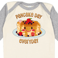 thumbnail image 4 of Inktastic Pancake Day Everyday- Smiling Stack of Pancakes Boys or Girls Long Sleeve Baby Bodysuit, 4 of 5