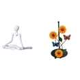 thumbnail image 1 of Escultura Creativa De Girasol Pensador, Figura Decorativa, Adorno Abstracto único Para Escritorio, Soporte Para Pañuelos, Estante Para Entrada, Dormitorio, Regalo De Inauguración De La Casa, 1 of 8
