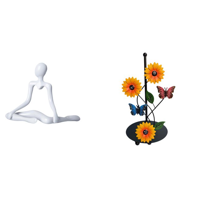 Escultura Creativa De Girasol Pensador, Figura Decorativa, Adorno Abstracto único Para Escritorio, Soporte Para Pañuelos, Estante Para Entrada, Dormitorio, Regalo De Inauguración De La Casa