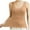 Khaki, variant on Thermal Tank Tops Women Underwear Tops Sleeveless Undershirt for Women Cotton Camisole Warm Base Layer Beige L
