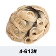 thumbnail image 2 of Thin Skin Male Hair Prosthesis Soft Full PU Base Men's Toupee Double Knot Brown Roots Ombre Blonde Color Hairpiece Wig Indian Human Hair System Units, 2 of 7