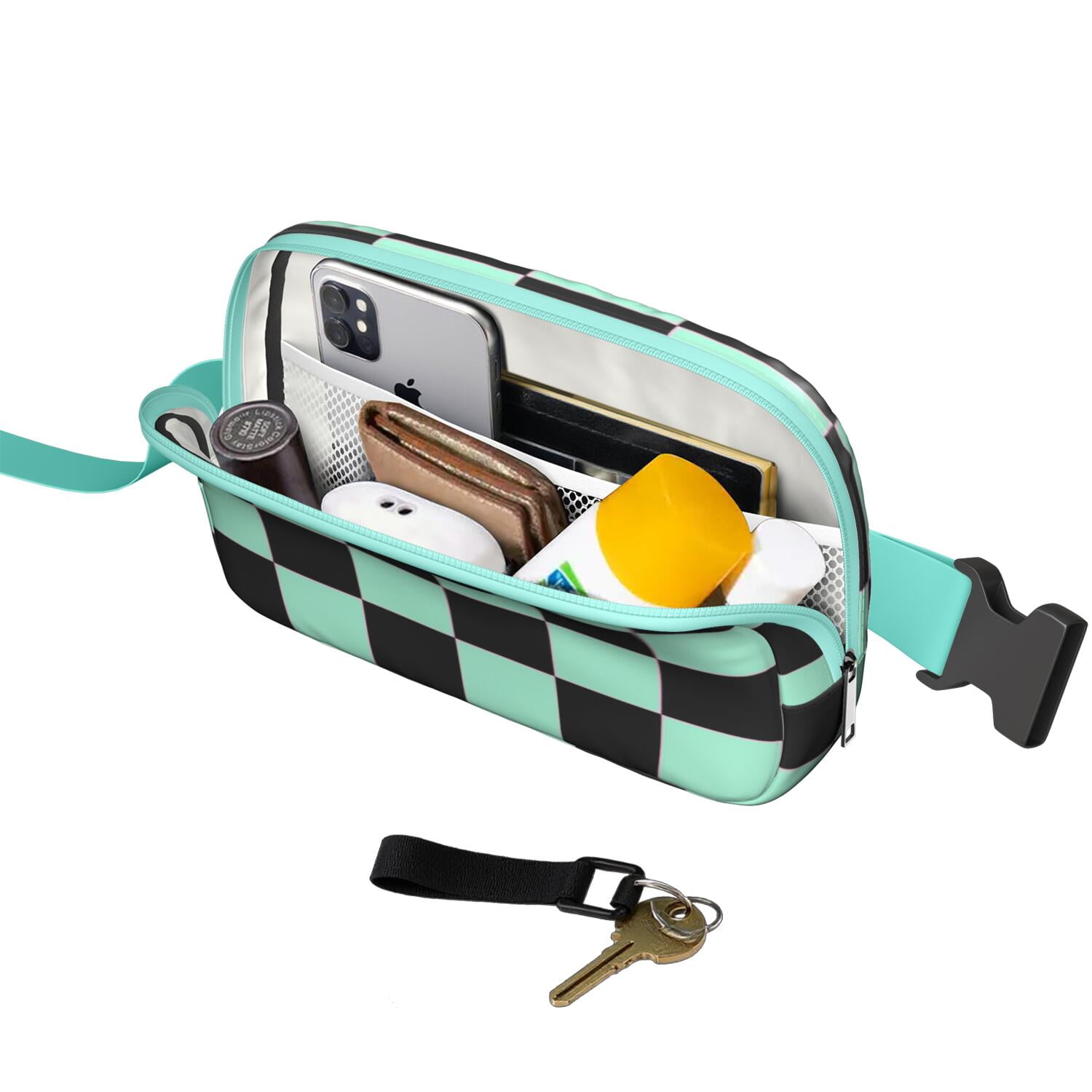 Rustic Plaid Fanny Pack – Farmhouse Style Belt Bag with Classic Buffalo Plaid Design