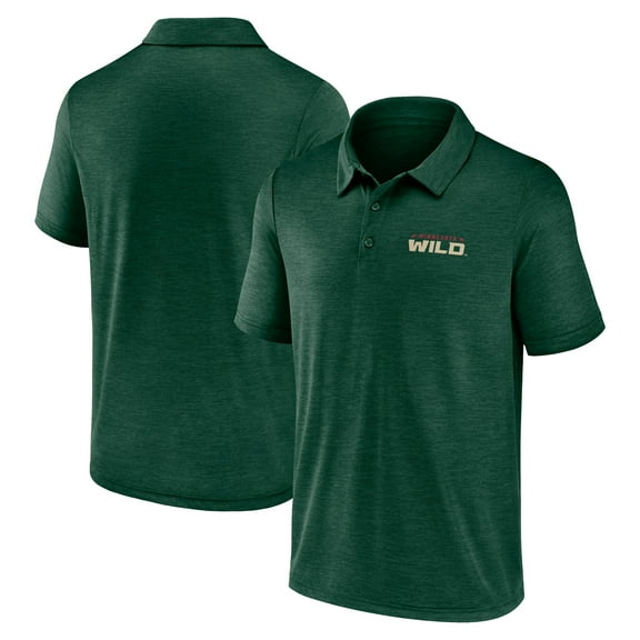 Men's Logo Athletic Green Minnesota Wild Unstoppable Polo