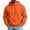 Orange, variant on Zivyakyron Fleece Hoodies for Men Athletic Long Sleeve Pullover Fall Loose Solid Men's Sweatshirts Workout Pink M