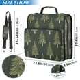 thumbnail image 2 of FORMRS Zipper Binder with Shoulder Strap 2-inch Ring 500 Sheet Capacity File Bag, Hand Drawn Christmas Trees, 2 of 5