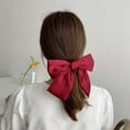 thumbnail image 7 of TYTSPEASY Big Bowknot Hair Clip Girls Hair Bows For Women Bow Barrettes Clips For Women Girls Hair Accessories Red Black Hair Bow Clips Barrette Hair Clips Flat Flat Clips For Hair Small Barrettes For, 7 of 7