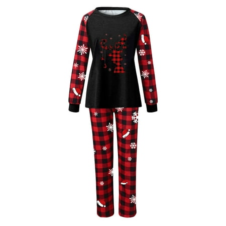

CAICJ98 Christmas Gifts For Mom Christmas Family Matching Pajamas Women Cotton Jammies Men Clothes Sleepwear Long Sleeve Pjs