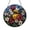 Acrylic 3.5 Inch, variant on Beehive Glass Suncatcher Window Hanging, Stained Glass Style Blossoms and Honeycomb, Garden Home Decor
