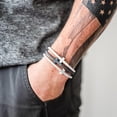 thumbnail image 3 of Lashicorn Silicone Cross Bracelets for Men 5 Pack pcs Big Pack Bulk for Boys Jesus Eternal Life Bracelet Adult for Women Neutral Grey White Black, 3 of 3
