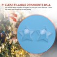thumbnail image 3 of 10 Sets 80mm Diy Fillable Balls Clear Plastic Ornaments Balls Christmas Tree Ornament Bauble Party, 3 of 5