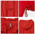thumbnail image 7 of Nestiefly Women's Zip Up Hoodies Drawstring Windbreaker Jacket Sport Casual Workout Coats Y2K Long Sleeve Outwears with Pockets 2026 Red L, 7 of 7