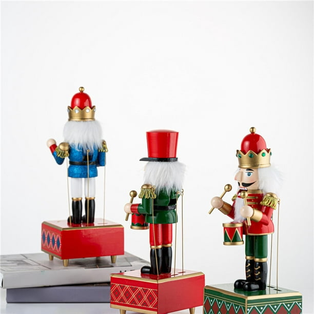 2x Nutcracker Music Box Wooden Clearance Watchmaking Toy Collectible Gift 