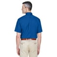 thumbnail image 2 of Harriton M500S Men's Easy Blend™ Twill Dress Shirt with Stain-Release-French Blue-XL, 2 of 3
