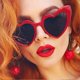 thumbnail image 3 of Women Vintage Heart Shaped Sunglasses Anti-Glare Sun Blocking Glasses for Women Girl, 3 of 5