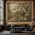 thumbnail image 6 of Birdhouse with Baby Birds in a Blossoming Garden Serene Vintage for Nature Lovers Cottagecore Home Decor Housewarming Gift Tapestry Wall Hanging for Living Room and Bedroom, 6 of 7