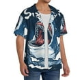 thumbnail image 4 of Haiem Shark Men's Casual Shirts Short Sleeve Button Down Shirts Fashion Textured Summer Beach Shirt-XX-Large, 4 of 7