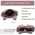 thumbnail image 4 of Angelkiss Hobo Shouder Women PU wallet with adjustable shoulder straps crossbody bag single shoulder bag Multiple Pockets, 4 of 5