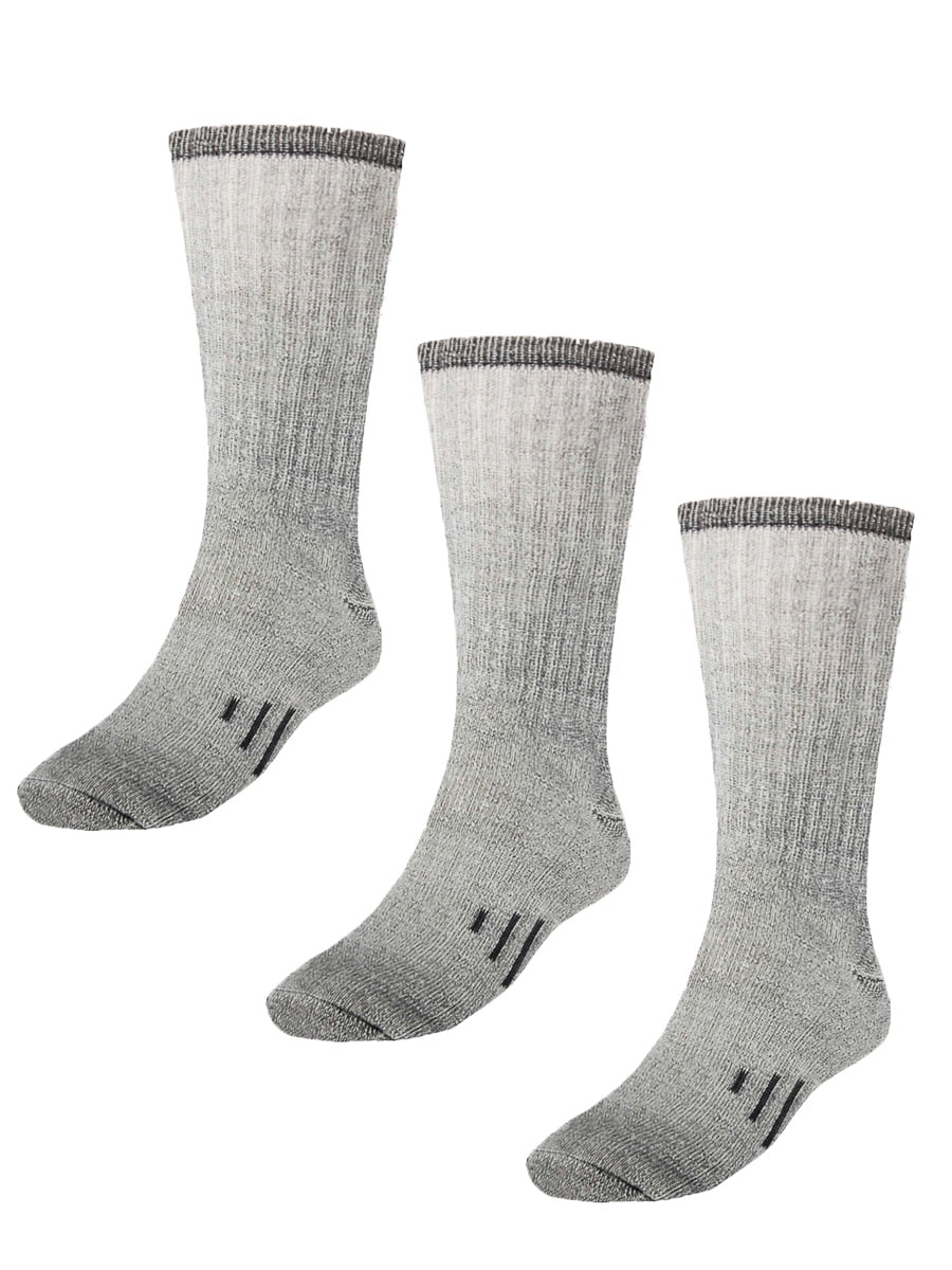 Merino Wool Men 3-pack Outdoor Sports Warm Slightly Thick Socks 