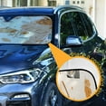 thumbnail image 3 of Yayeee Car Windshield Sun Shade Universal Fit Front Visor Protector, Beige Fall Pumpkin, 3 of 8