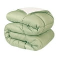 thumbnail image 3 of BNM Reversible Comforter, King, Ivory-Sage, 3 of 11