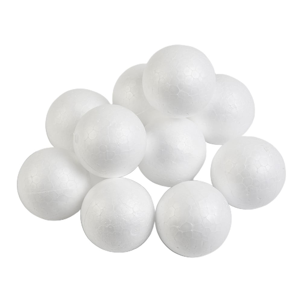 10pcs Wedding Decoration Modeling Craft Solid Polystyrene Foam Balls Round Spheres DIY Stuff Solid 2-10cm