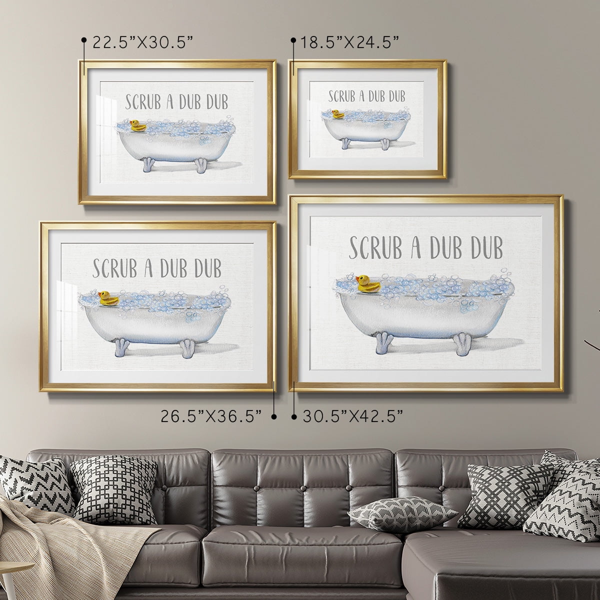 Scrub A Dub Premium Framed Print - Ready to Hang