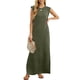 thumbnail image 1 of TaTaai Women's Solid Sleeveless Maxi Dress with Side Pockets Round Neck Ankle Length Flowy Casual Summer Beach Vacation Office Daily Wear Soft Non-See-Through Gift, 1 of 7